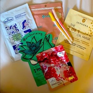 Assorted Beauty masks + Japanese facial razors